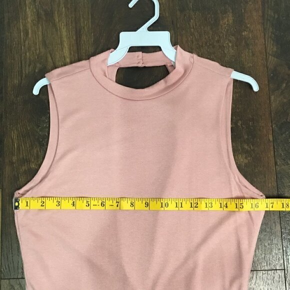 Classic Blush Keyhole Back Bodycon Classy Dress - Picture 4 of 8